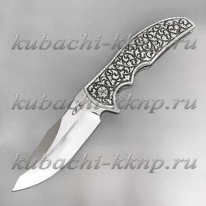 Нож с серебряными вставками - НЖ06