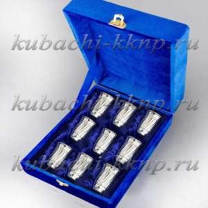 Набор из шести серебряных стопок 