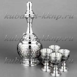 Серебряный водочный набор на четверых  Серебряный водочный набор на четверых