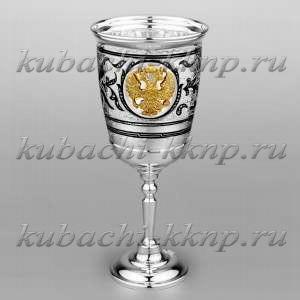 Фужер из серебра «С гербом» - ф00026