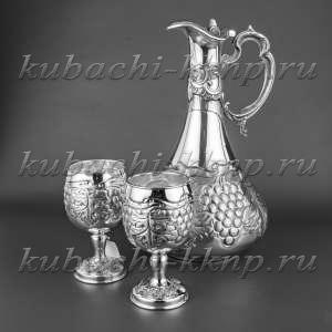 Серебряный набор для вина  - вн06