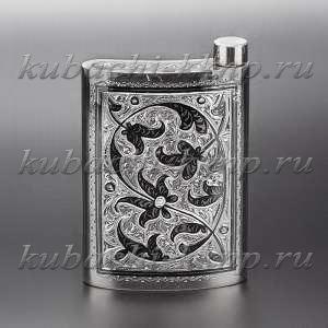 Фляжка серебряная кубачинская - фл0007
