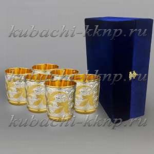 Набор серебряных стаканов  Набор серебряных стаканов