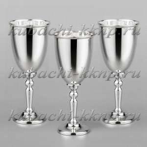 Набор серебряных рюмок «На троих» - р045-3