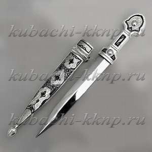 Нож-кинжал из серебра - КН32