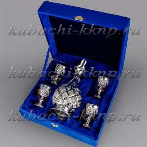 Водочный, коньячный набор из серебра 925 пробы «На четверых» - вс015 Водочный, коньячный набор из серебра 925 пробы «На четверых» - вс015