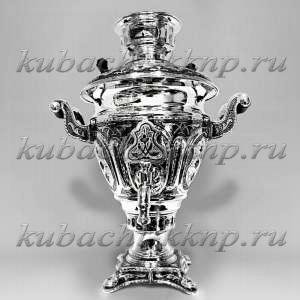 Серебряный электрический самовар - см033