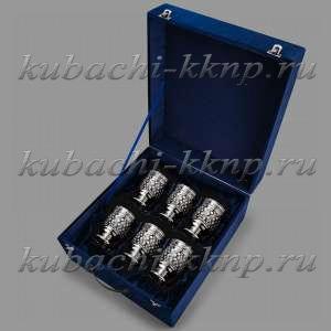 Набор добротных серебряных стаканов 