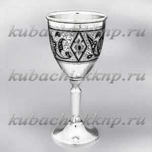 Статная большая серебряная рюмка - Р00044