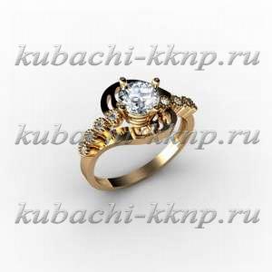 Оригинальное женское золотое кольцо - 00041r Оригинальное женское золотое кольцо - 00041r