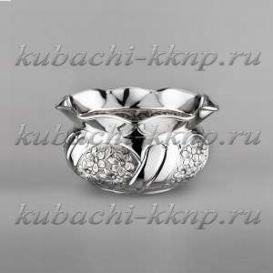 Серебряная конфетница «Ромашка» - кф172