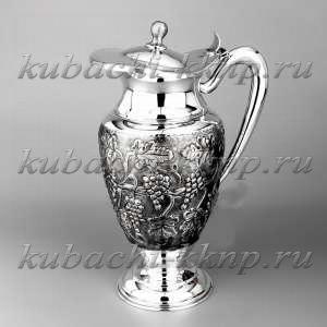 Серебряный кувшин «Виноград» - кв122