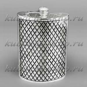 Серебряная фляга с откидной крышкой 