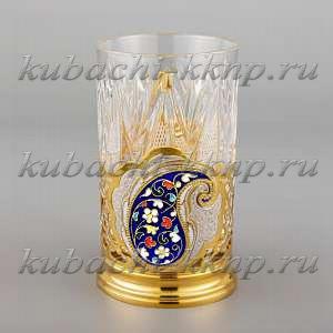 Серебряный подстканик с цветной эмалью 