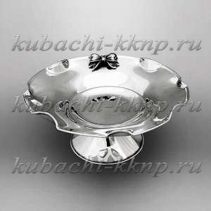 Необычная серебряная конфетница 