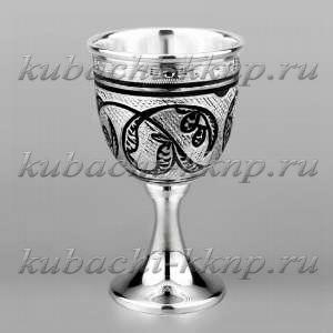 Авторская Серебряная рюмка ручной работы 