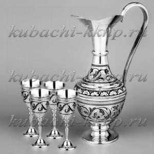 Серебряный набор для коньяка 