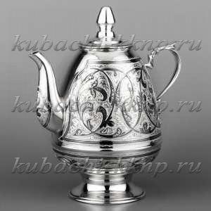 Чайник заварочный серебряный - чн0006 Чайник заварочный серебряный - чн0006