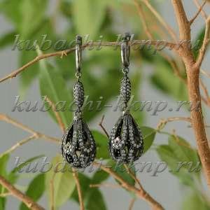 Длинные висячие круглые серьги - Ag-вс-36 Длинные висячие круглые серьги - Ag-вс-36