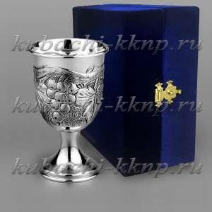 Рюмка из серебра «Виноград» - р00031