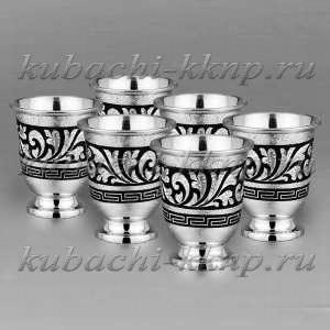 Набор отменных серебряных стопок 