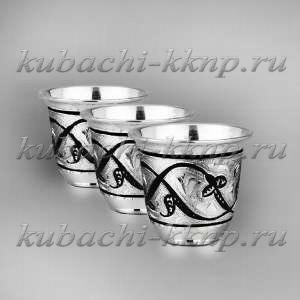 Набор серебряных стопок 