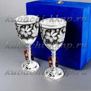 Серебряный набор фужеров 