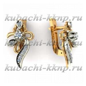 Золотые серьги 