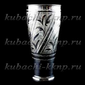 Большой стакан из серебра Кубачи - кр00020