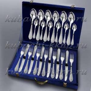 Столовый набор на 6 персон Серебряный  - sn018