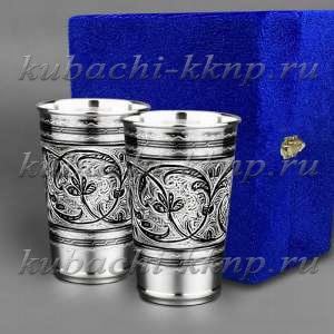 Набор серебряных стаканов на 200 мл - ст012-2