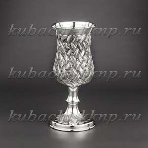 Серебряный бокал «Косичка» - бк034