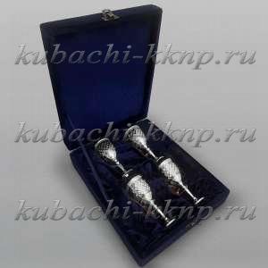 Набор оригинальных серебряных рюмок 