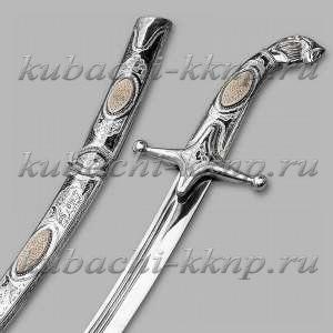 Серебряная сабля с резной костью - САБ08