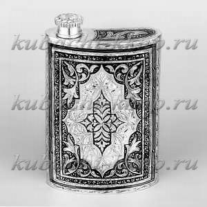 Серебряная фляга «Атрибут» - фл041