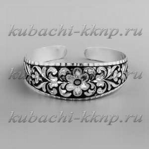 Серебряный браслет Цветок - БР76