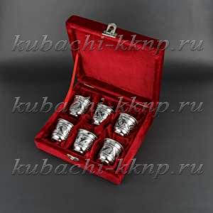 Набор серебряный стопок 