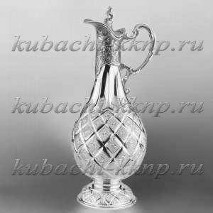 Большой серебряный кувшин на два литра 