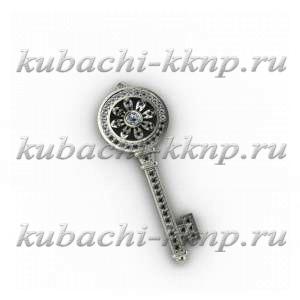 Кулон из белого золота 585 пробы - 00125