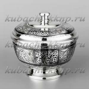 Серебряная сахарница - сх011