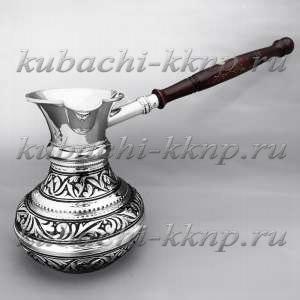 Добротная большая серебряная кофеварка - Т044 Добротная большая серебряная кофеварка - Т044
