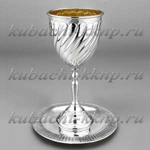 Большой серебряный набор для кидуша 