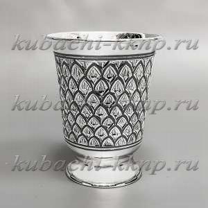 Серебряный стакан с оригинальным орнаментом (Ag 875) - СТ114