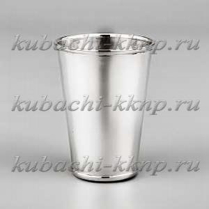Серебряная гладкая стопка 925 пробы «Глянец» - стп043