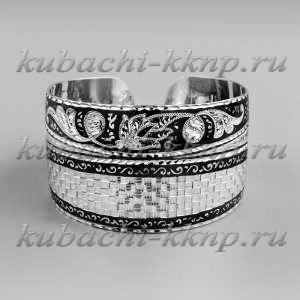 Серебряный браслет Широкий - БР155