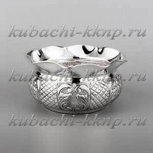 Серебряная конфетница «Ромб» - кф161