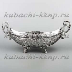 Серебряная конфетница «Ладья» - кф139