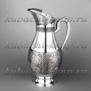 Большой серебряный кувшин для воды 