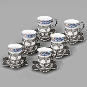 Набор серебряных подстаканников - нпдс02