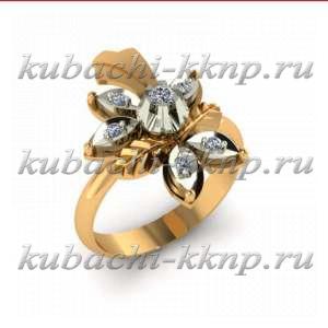 Интересное женское золотое кольцо - 00084r Интересное женское золотое кольцо - 00084r